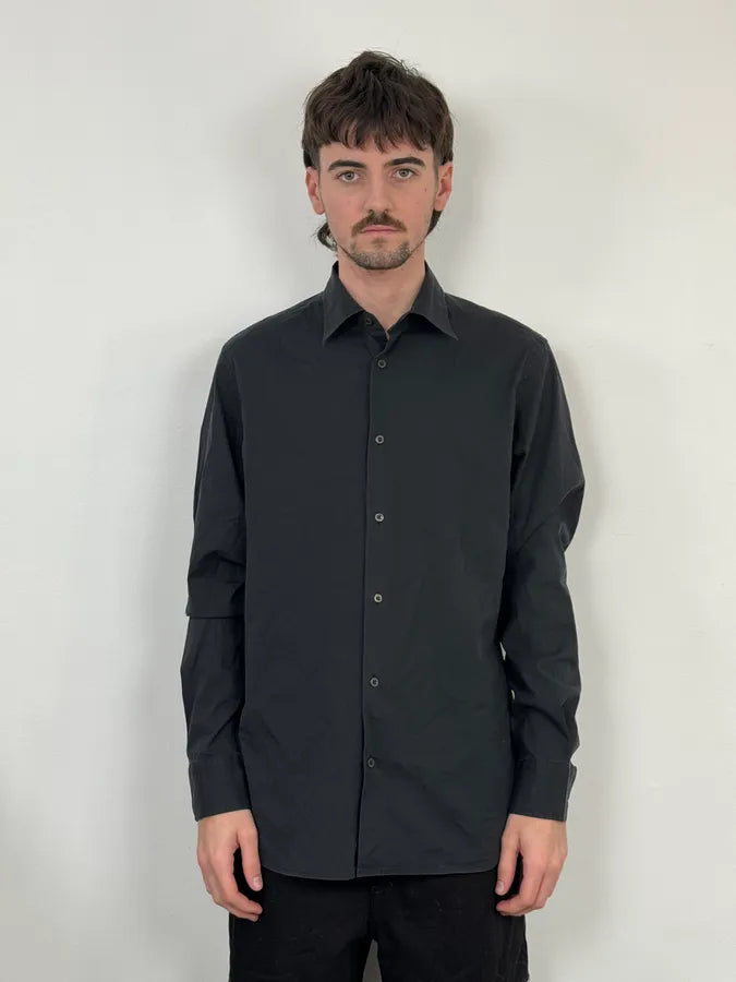 2000s Prada Black Minimalist Shirt IbjBBQj 1