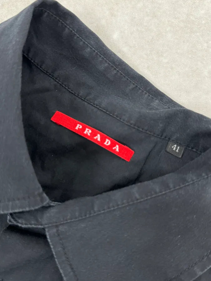2000s Prada Black Minimalist Shirt IbjBBQj 7