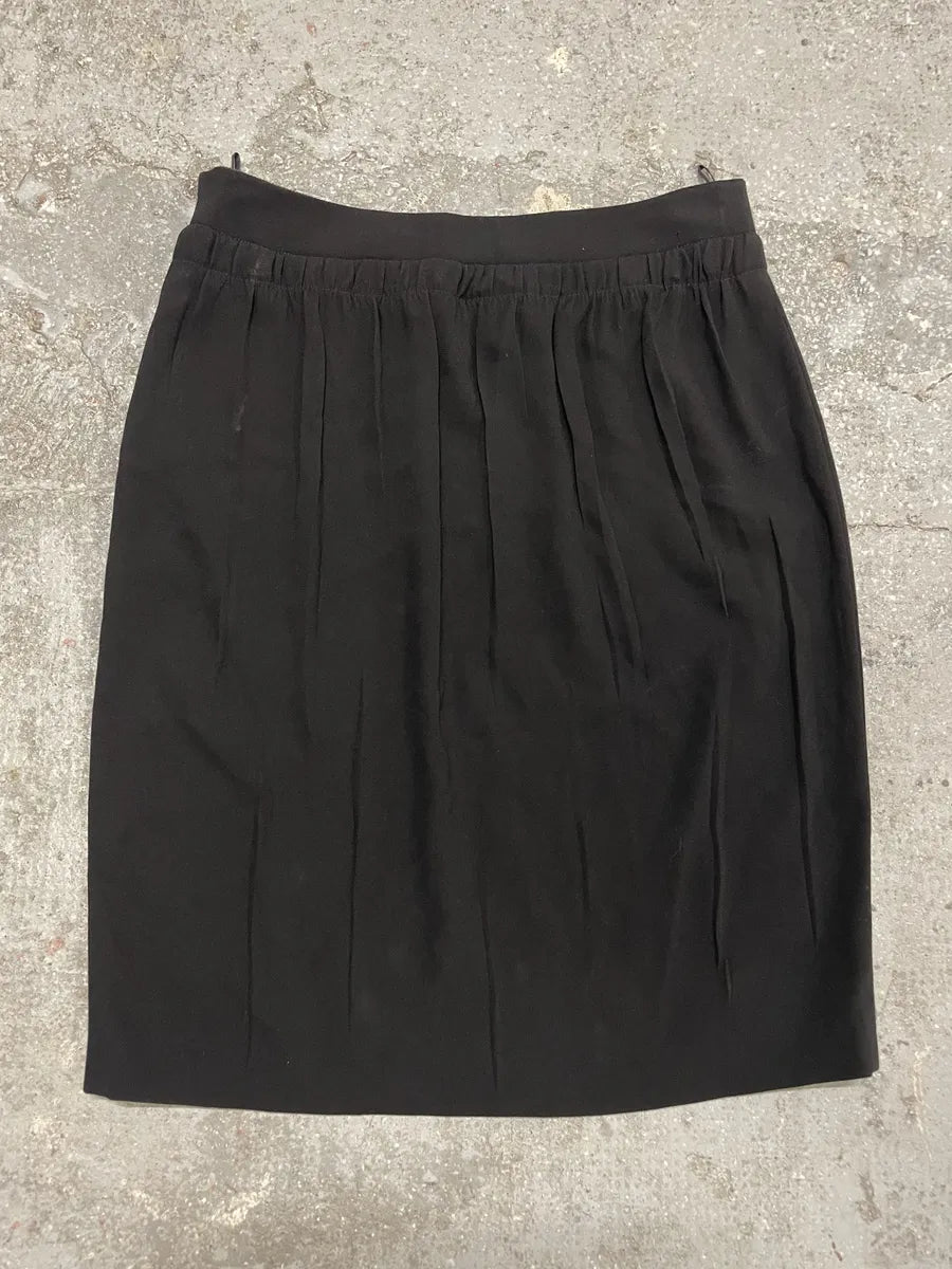 2000s Prada Black Minimalist Skirt (S/M) 0