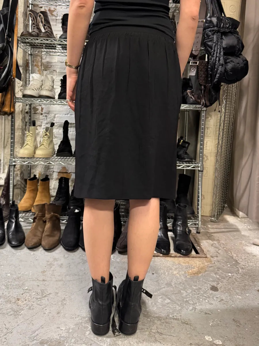 2000s Prada Black Minimalist Skirt (S/M) 1