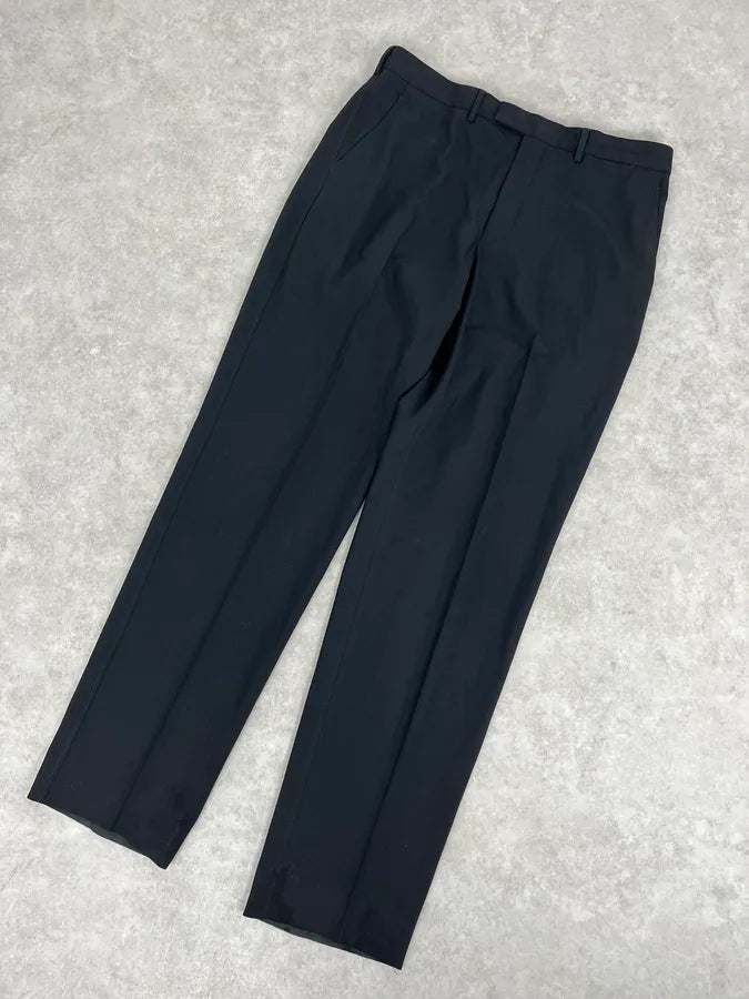 2000s Prada Black Minimalist Tailored Pants WWoIEBv 5