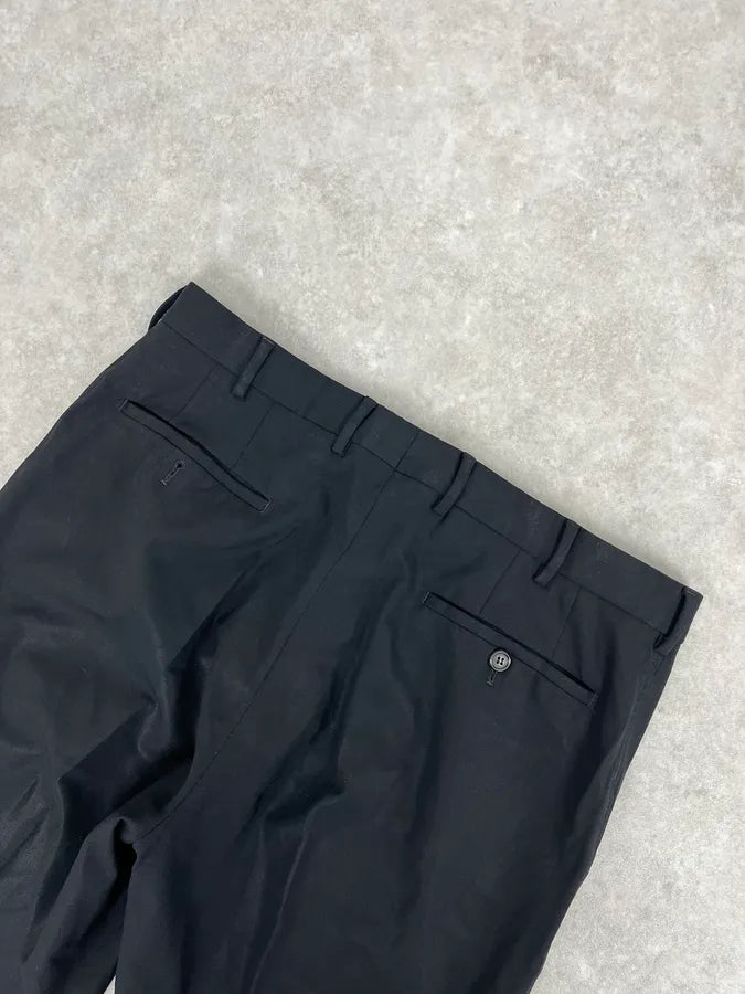 2000s Prada Black Minimalist Tailored Pants WWoIEBv 7