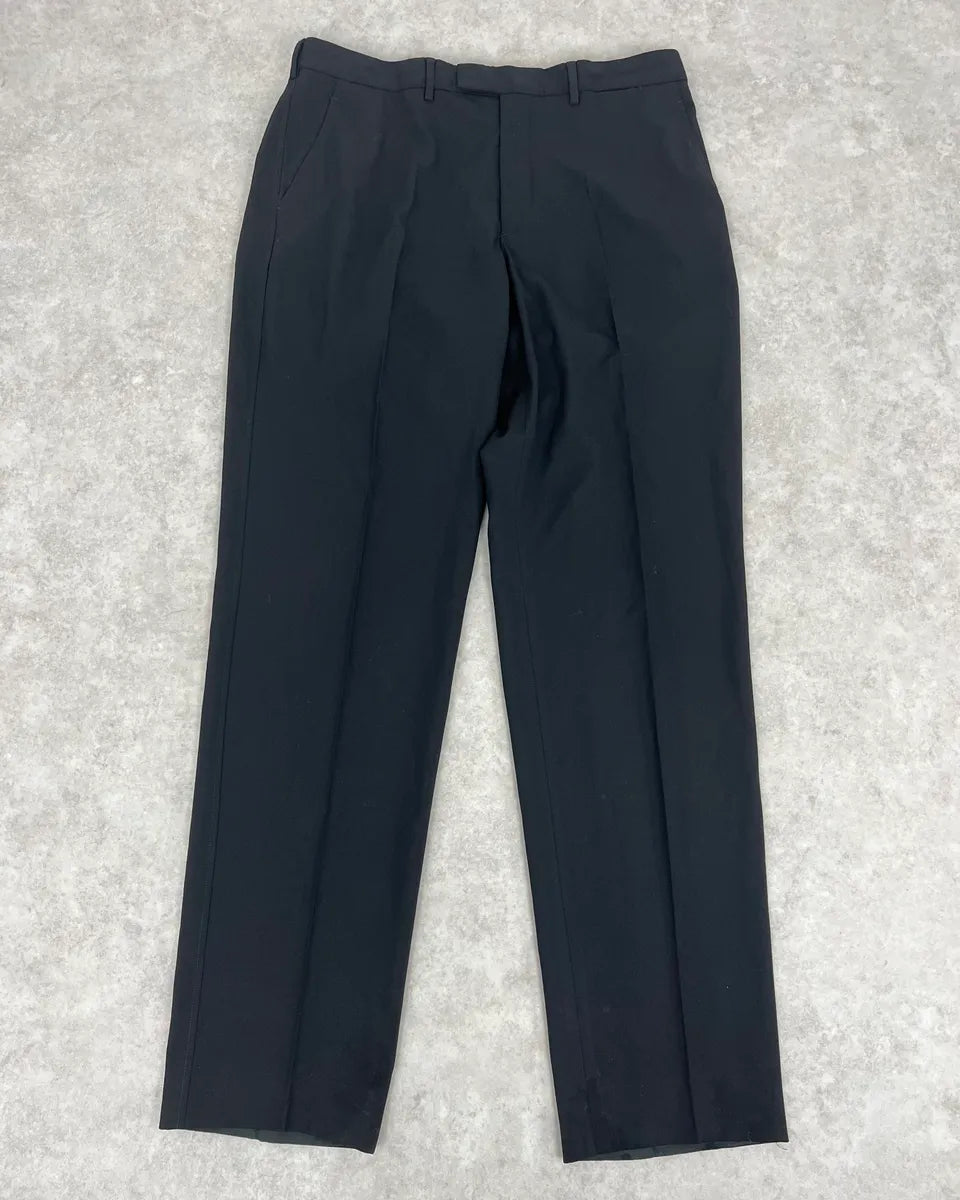 2000s Prada Black Minimalist Tailored Pants WWoIEBv 1