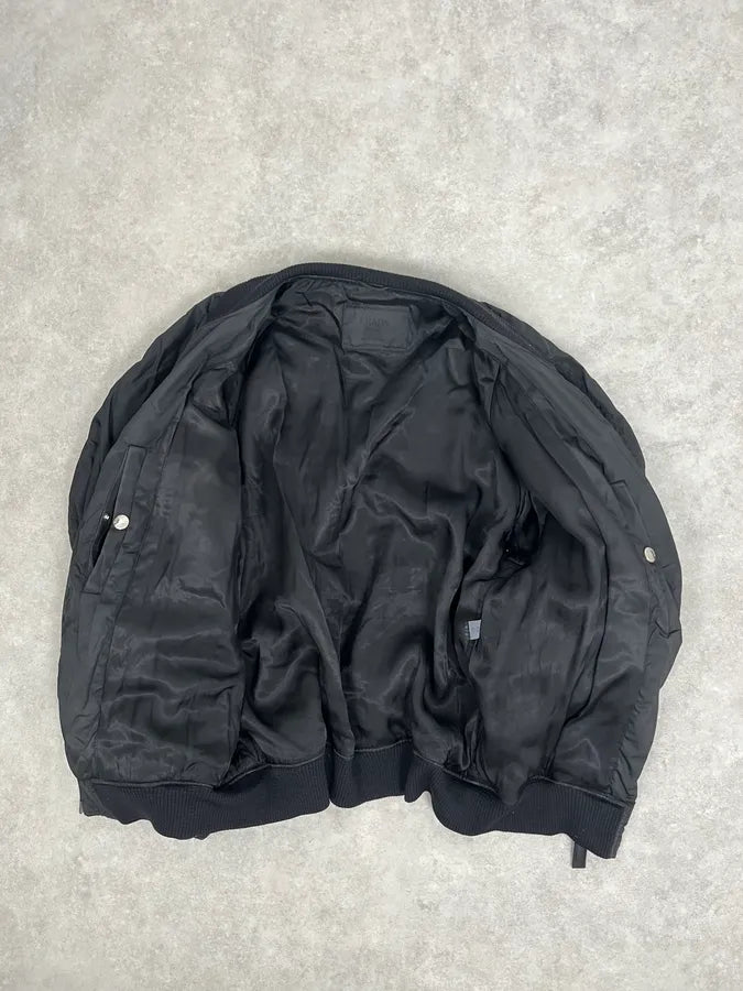 2000s Prada Black Nylon Bomber Jacket EZSkBBL 7