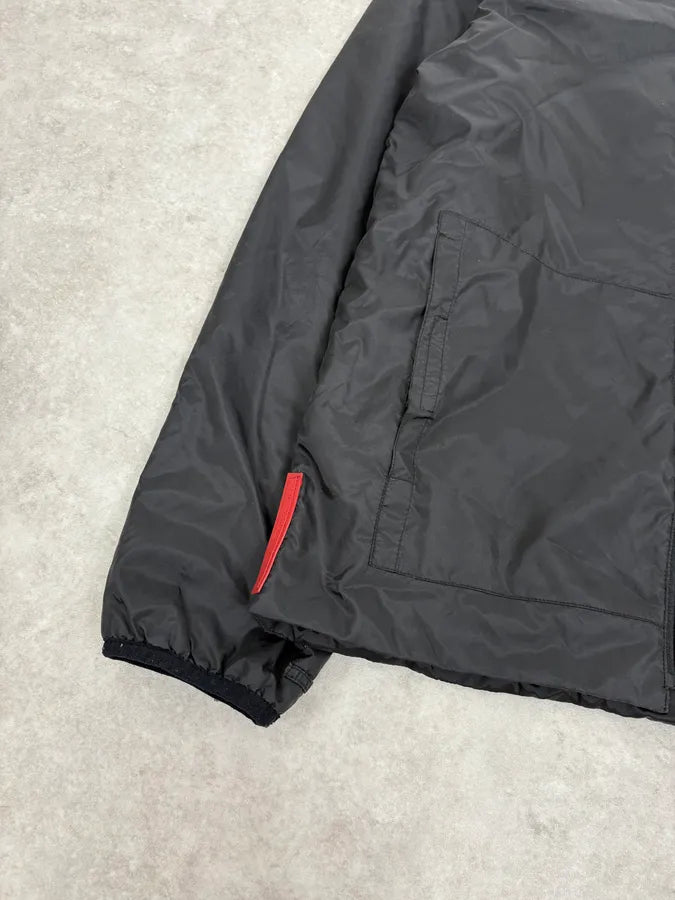 2000s Prada Black Nylon Bomber Jacket SoEazoW 7