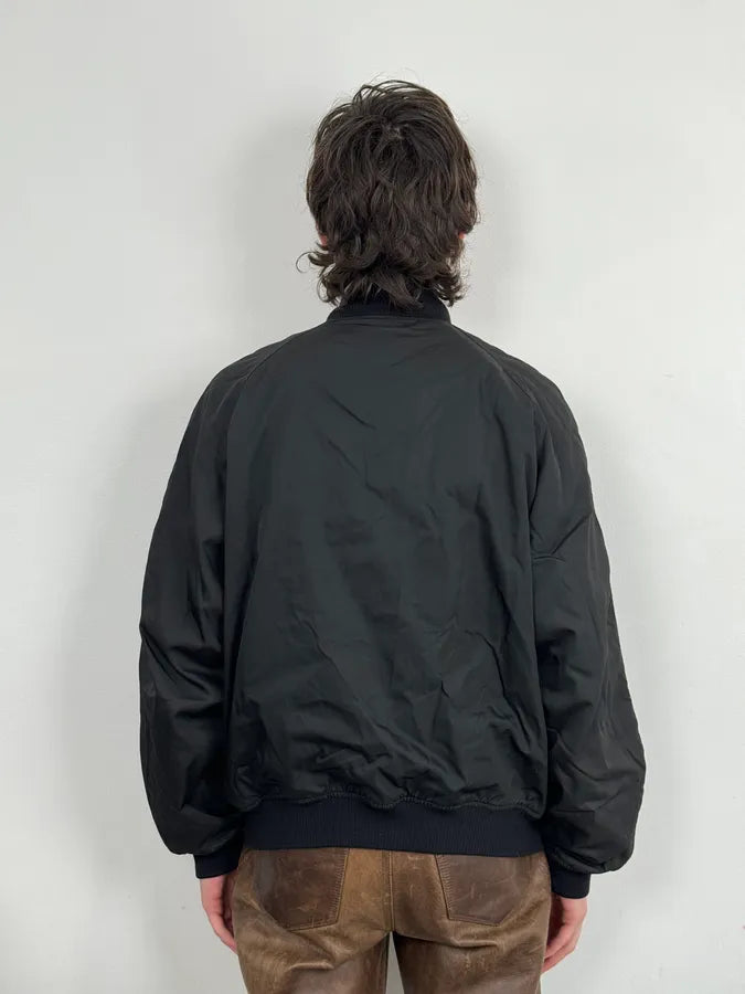 2000s Prada Black Nylon Bomber Jacket EZSkBBL 2
