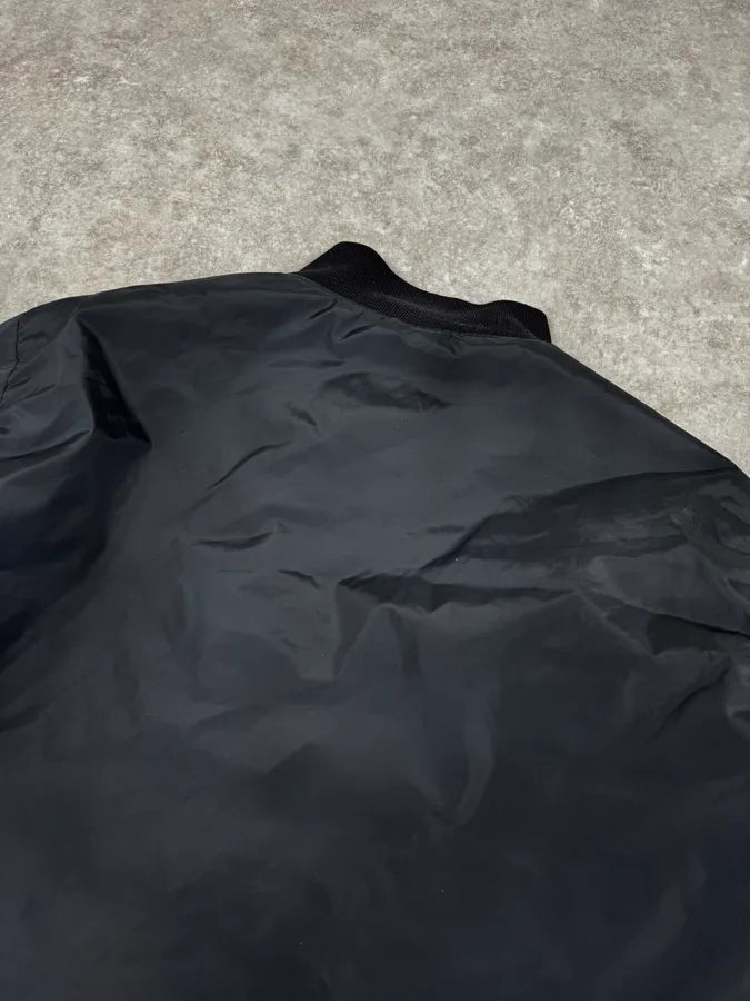 2000s Prada Black Nylon Bomber Jacket ECHBHFy 5