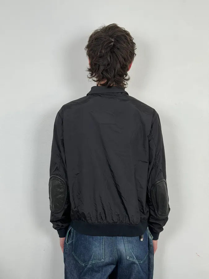 2000s Prada Black Nylon Bomber Jacket UfKlExc 2