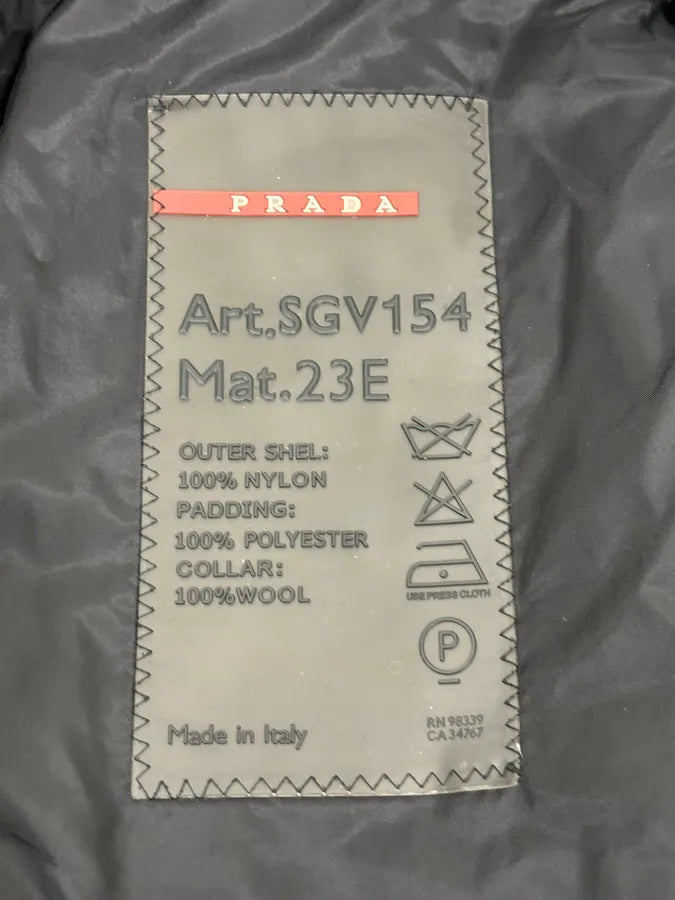 2000s Prada Black Nylon Bomber Jacket SoEazoW 9