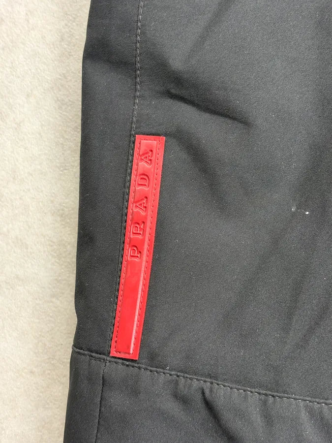 2000s Prada Black Nylon Linea Rossa Gore-Tex Windbreaker Jacket gdqyKyG 8