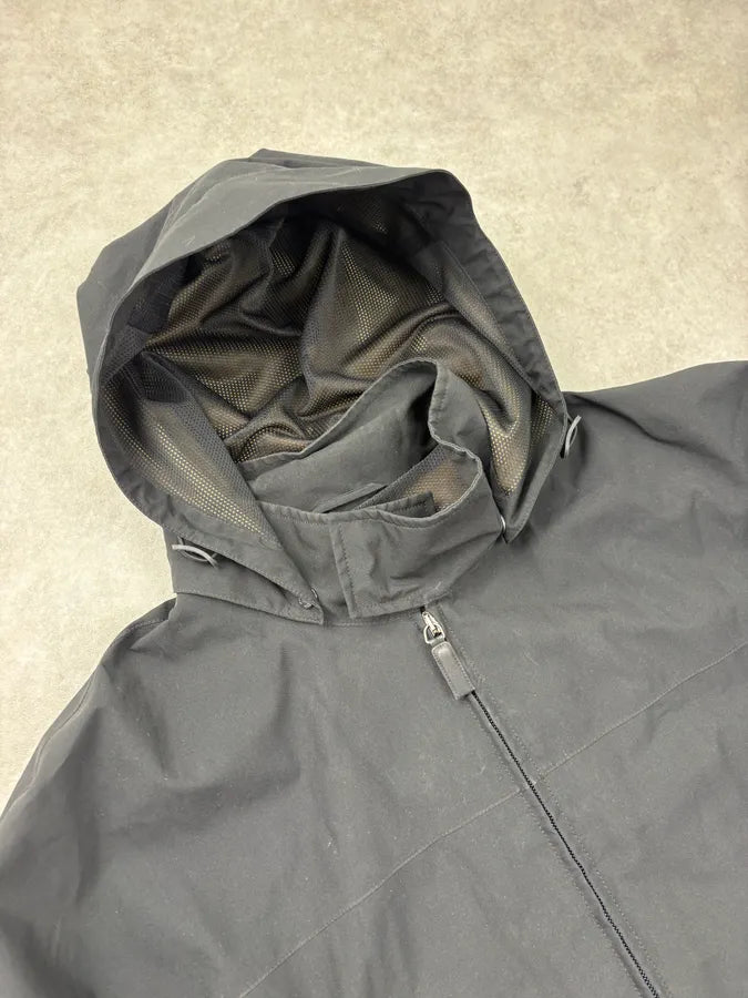 2000s Prada Black Nylon Linea Rossa Gore-Tex Windbreaker Jacket gdqyKyG 4