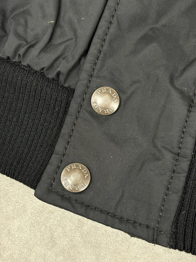 AW2007 Prada Black Nylon Linea Rossa Bomber Jacket PuKiaUH 7