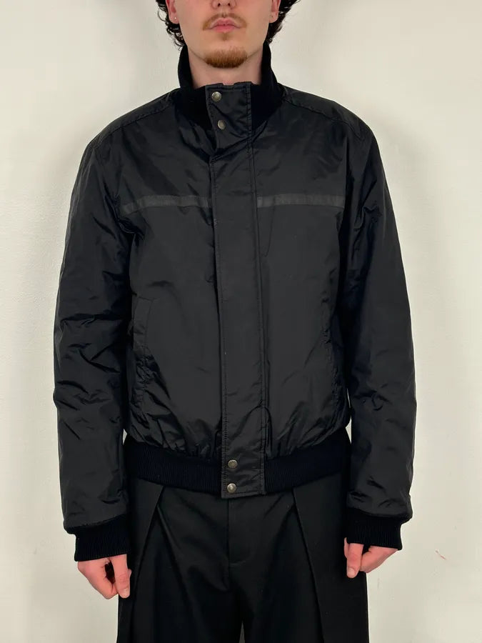 AW2007 Prada Black Nylon Linea Rossa Bomber Jacket PuKiaUH 1