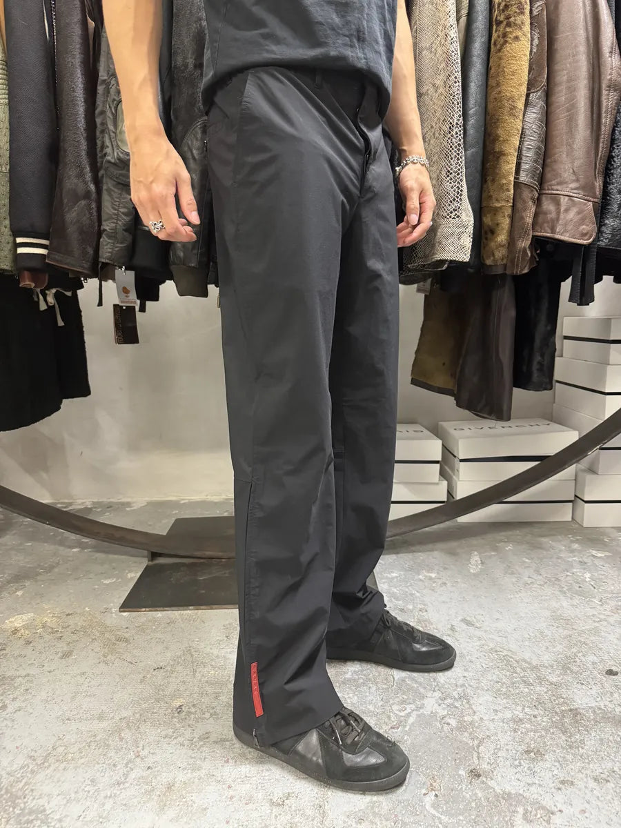 2000s Prada Black Nylon Linea Rossa Side Zips Pants – Dolce Vita Hub