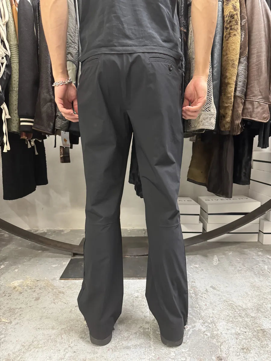 2000s Prada Black Nylon Linea Rossa Side Zips Pants (M) nsjZeqx 4