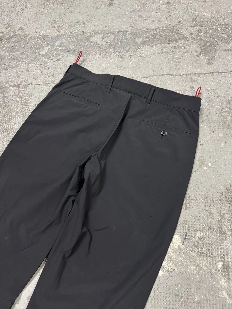 2000s Prada Black Nylon Linea Rossa Side Zips Pants – Dolce Vita Hub