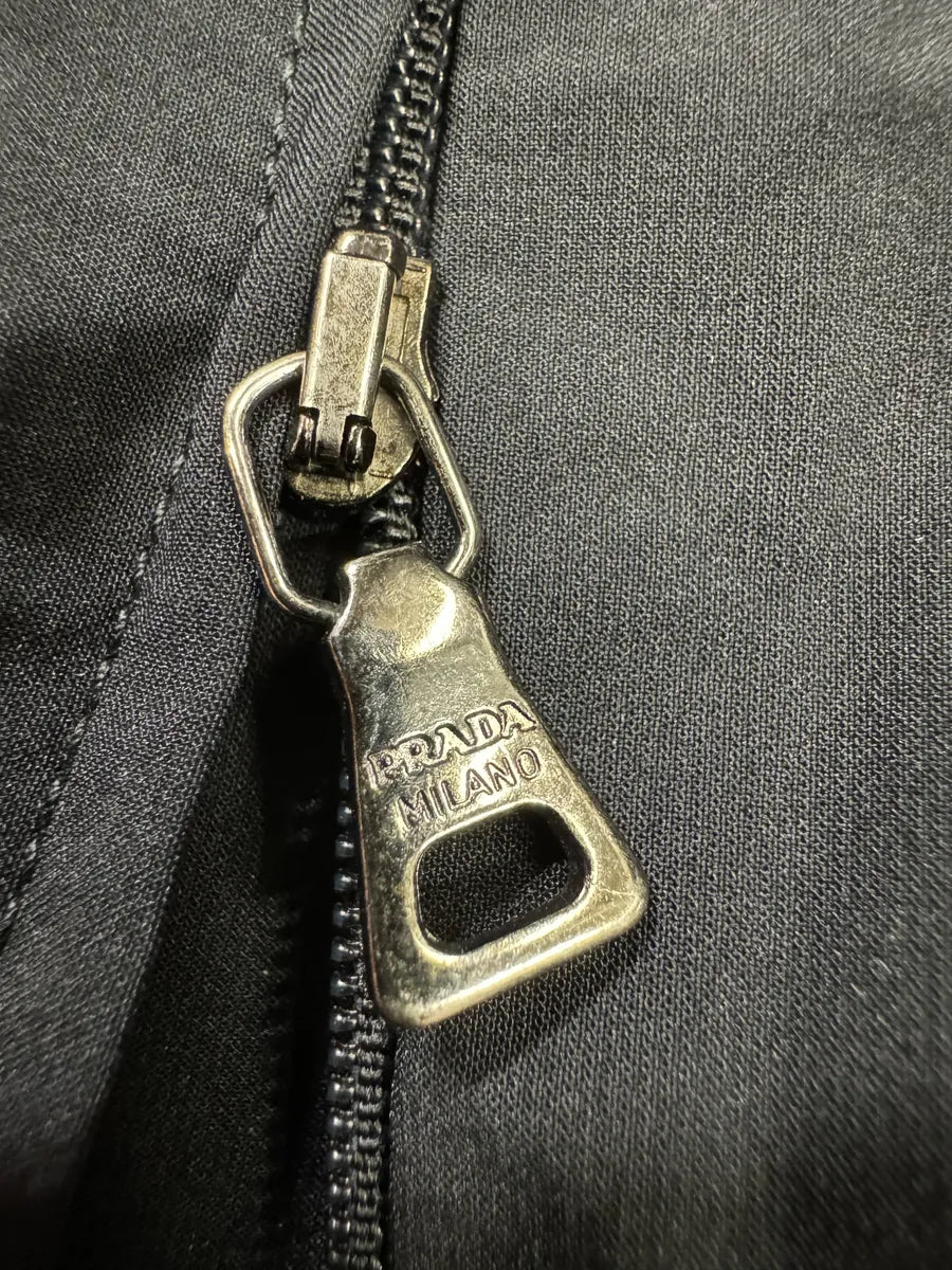 2000s Prada Black Nylon Linea Rossa Side Zips Pants (M) nsjZeqx 8