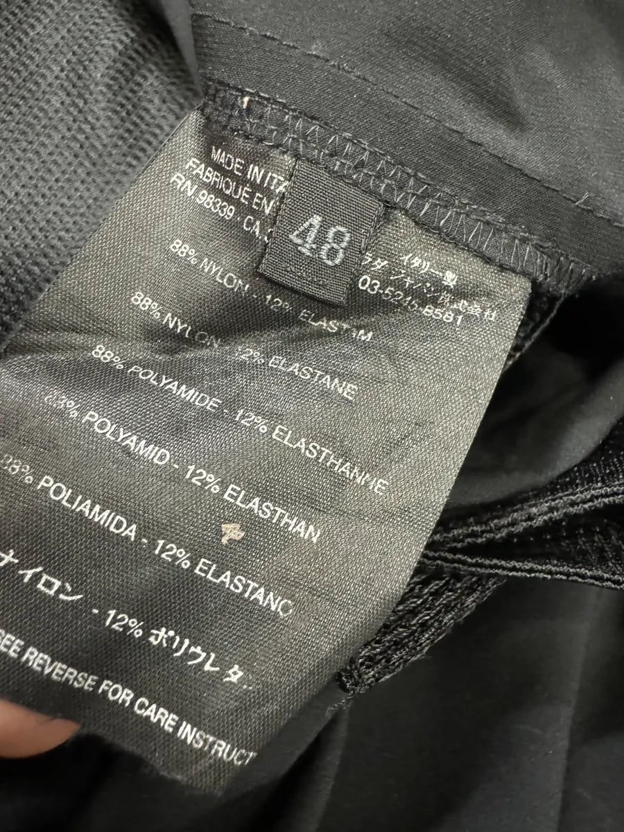 2000s Prada Black Nylon Linea Rossa Side Zips Pants (M) nsjZeqx 9