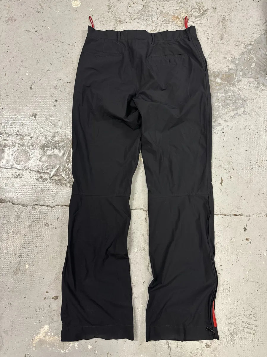 2000s Prada Black Nylon Linea Rossa Sport Pants oSBsvbx 1
