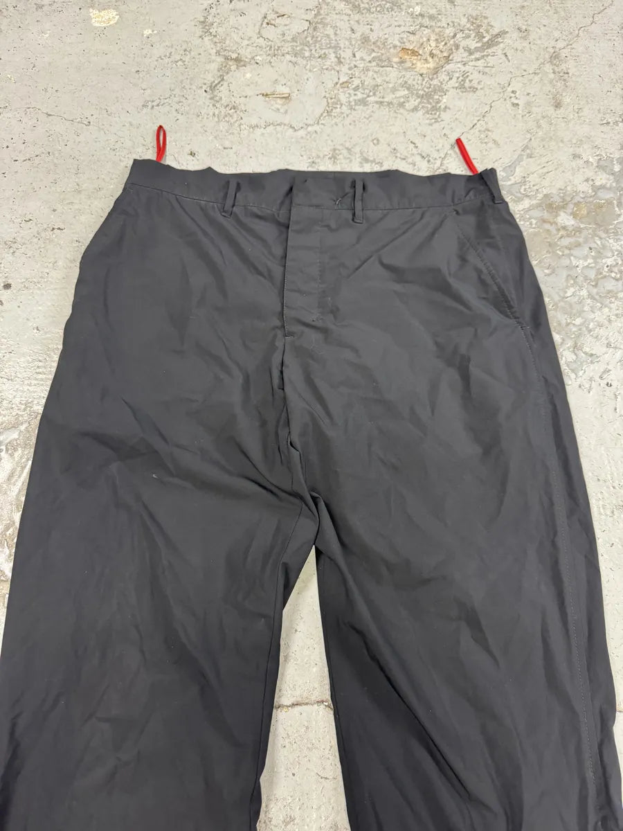 2000s Prada Black Nylon Linea Rossa Sport Pants oSBsvbx 7