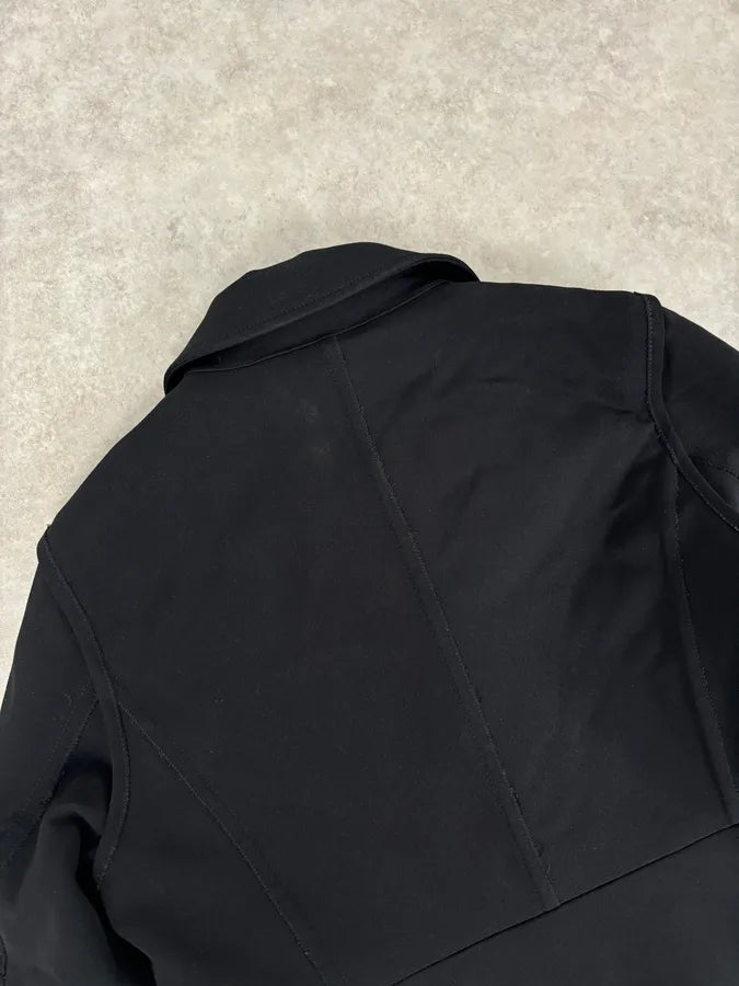 2000s Prada Black Nylon Long Premium Jacket jEsGvGa 5