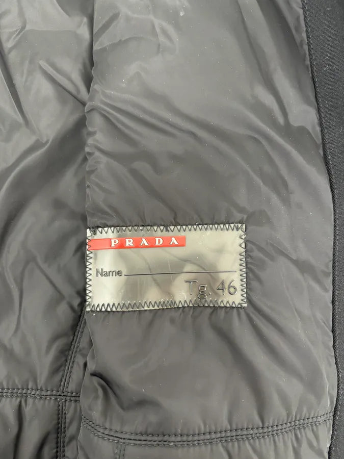 2000s Prada Black Nylon Long Premium Jacket jEsGvGa 9