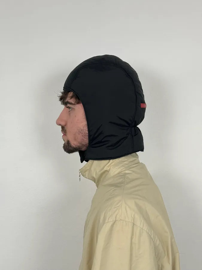 AW1999 Prada Linea Rossa Black Nylon Puffer Hood QqSGZbo 2