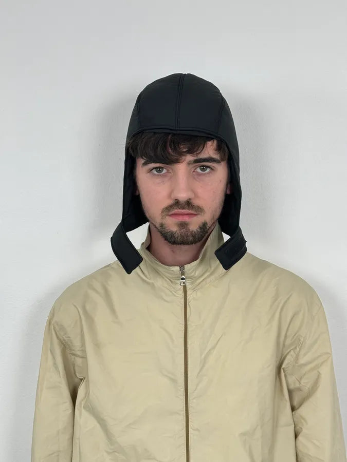 AW1999 Prada Linea Rossa Black Nylon Puffer Hood QqSGZbo 1