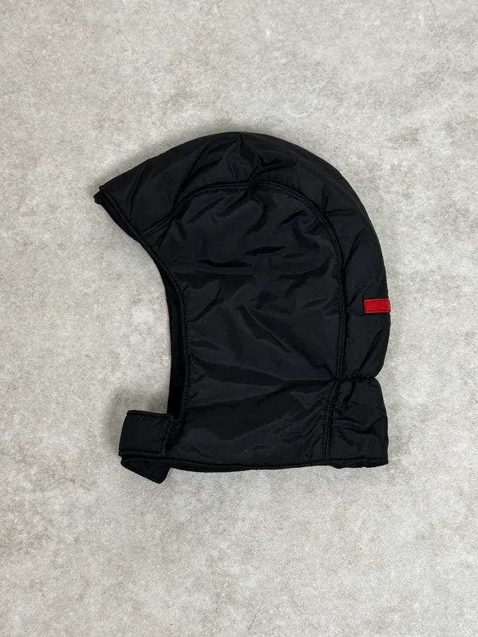 AW1999 Prada Linea Rossa Black Nylon Puffer Hood QqSGZbo 0