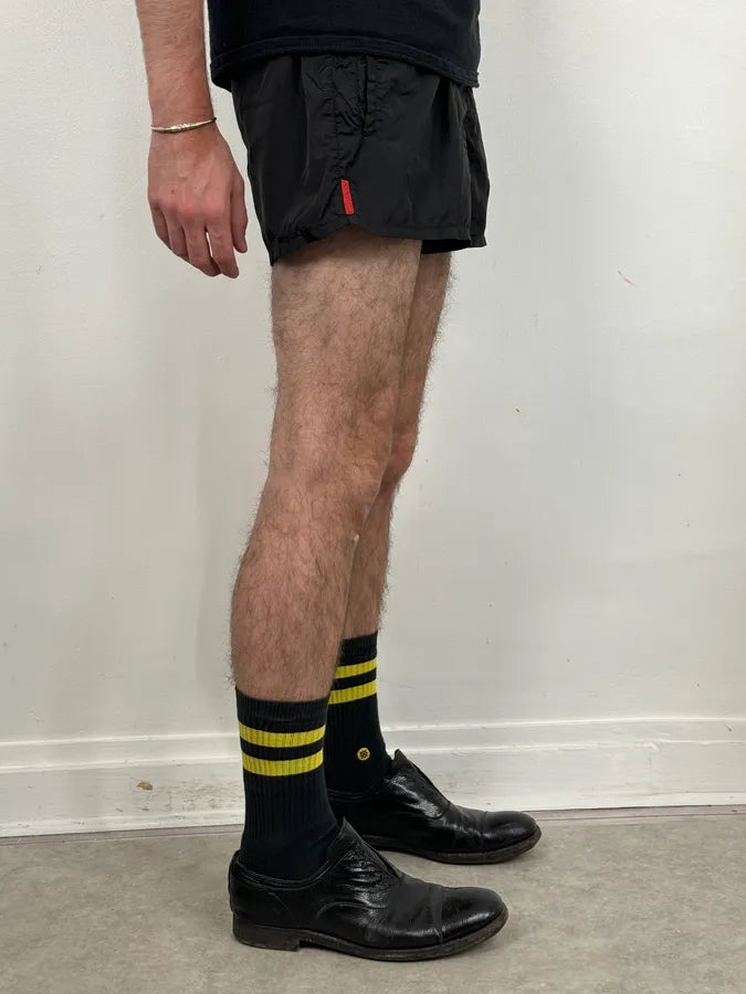2000s Prada Black Nylon Sport Shorts aDyGywJ 3