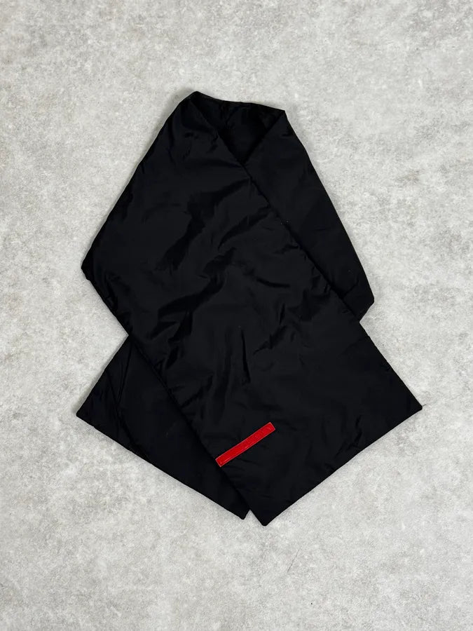 2000s Prada Black Magnetic Nylon Scarf PjMTaul 2