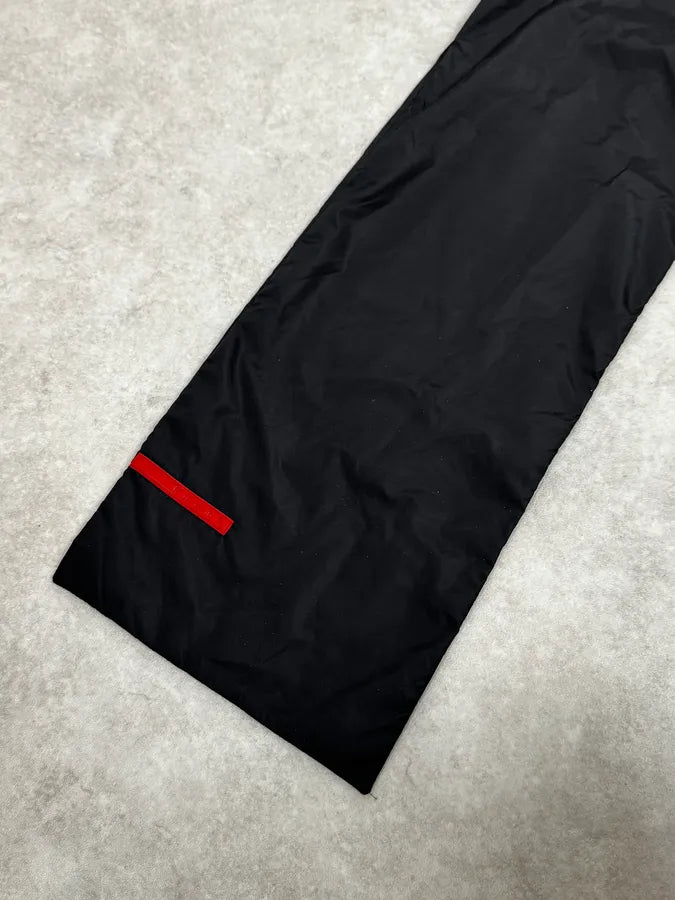 2000s Prada Black Magnetic Nylon Scarf PjMTaul 4