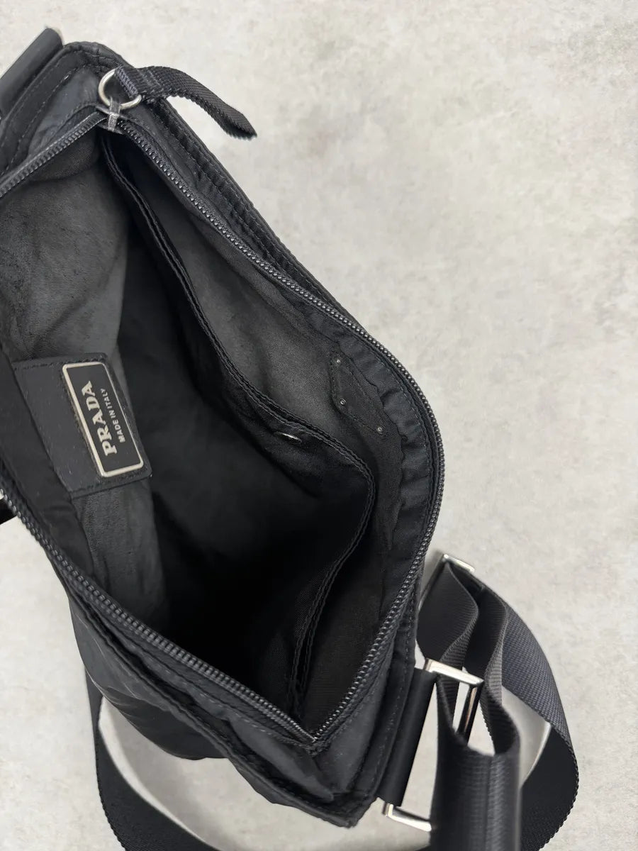 2000s Prada Black Nylon Shoulder Bag prnUSWY 4