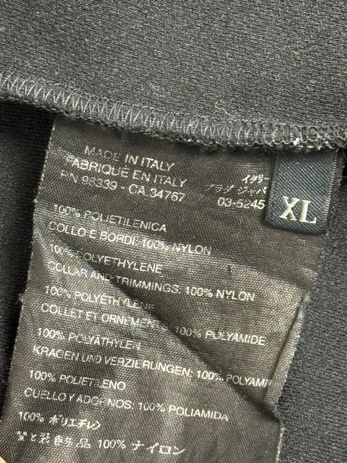 2000s Prada Black Nylon Striped Collar Track Jacket rYhwpYv 9