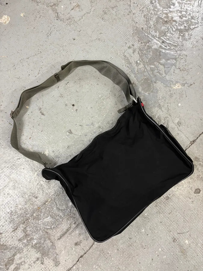 2000s Prada Black Nylon Technical Shoulder Bag (OS) UprIduo 2
