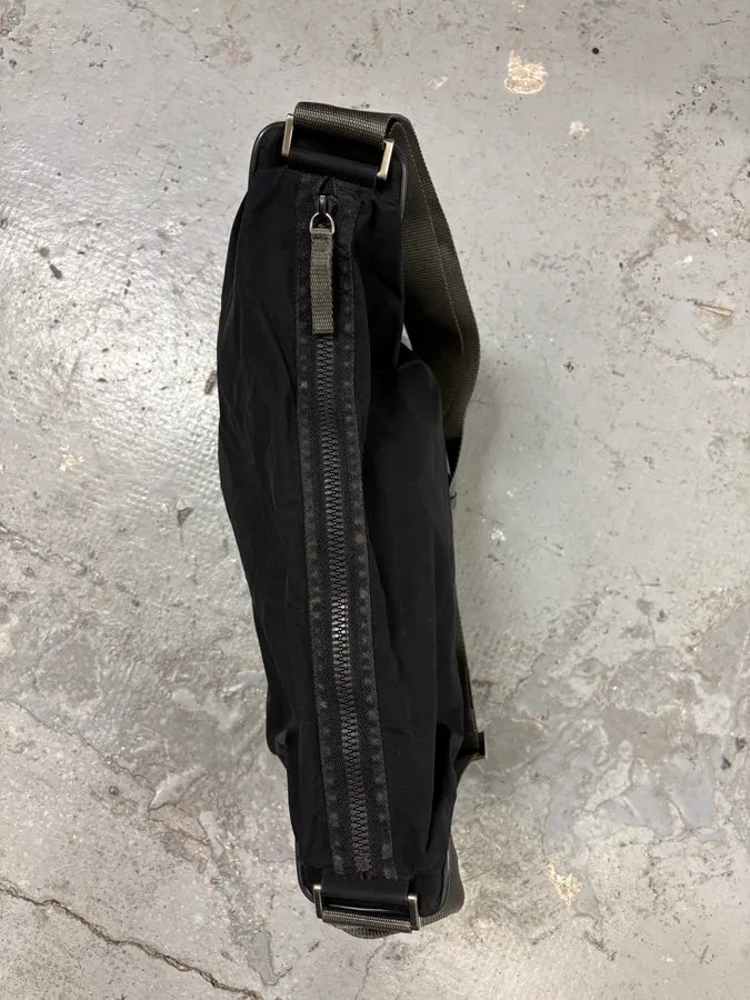 2000s Prada Black Nylon Technical Shoulder Bag (OS) UprIduo 5