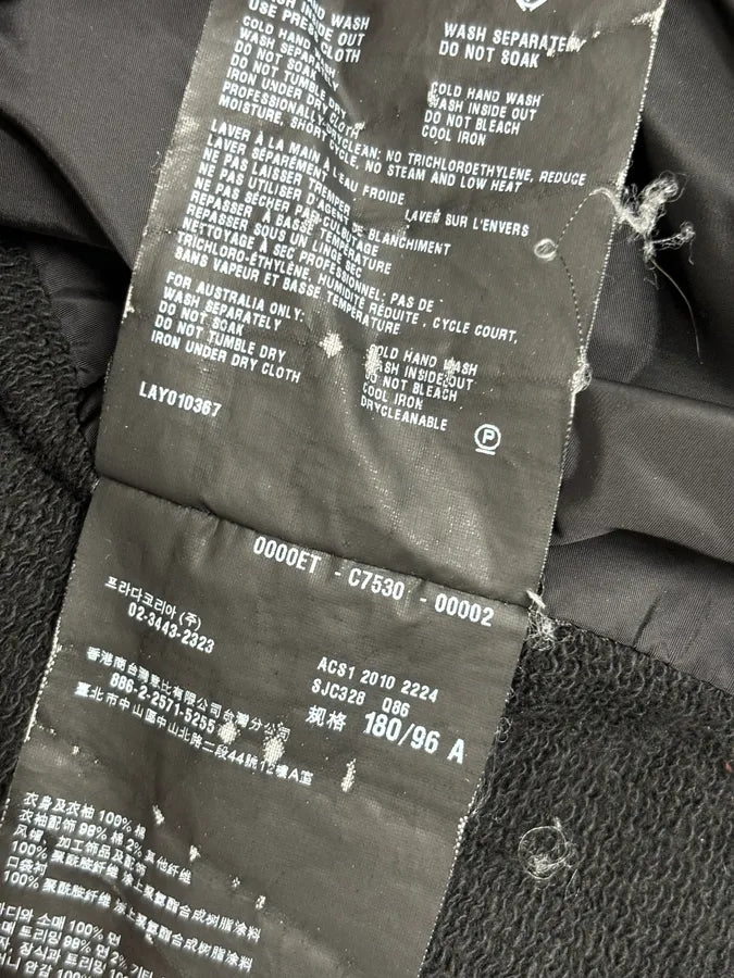 AW2010 Prada Black Nylon Windbreaker Jacket  mLzCXrA 12