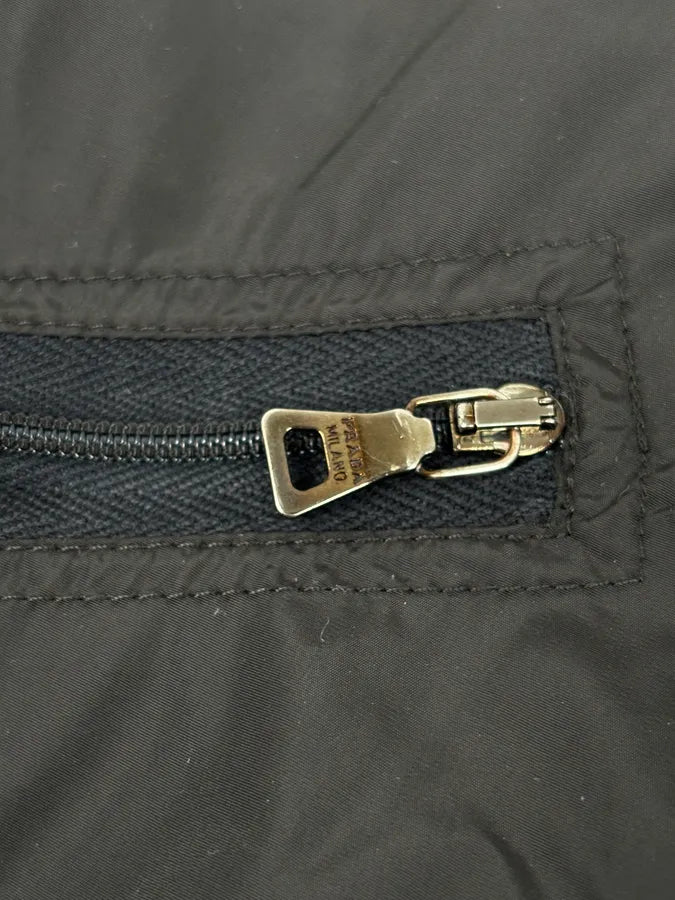 AW2010 Prada Black Nylon Windbreaker Jacket  mLzCXrA 8