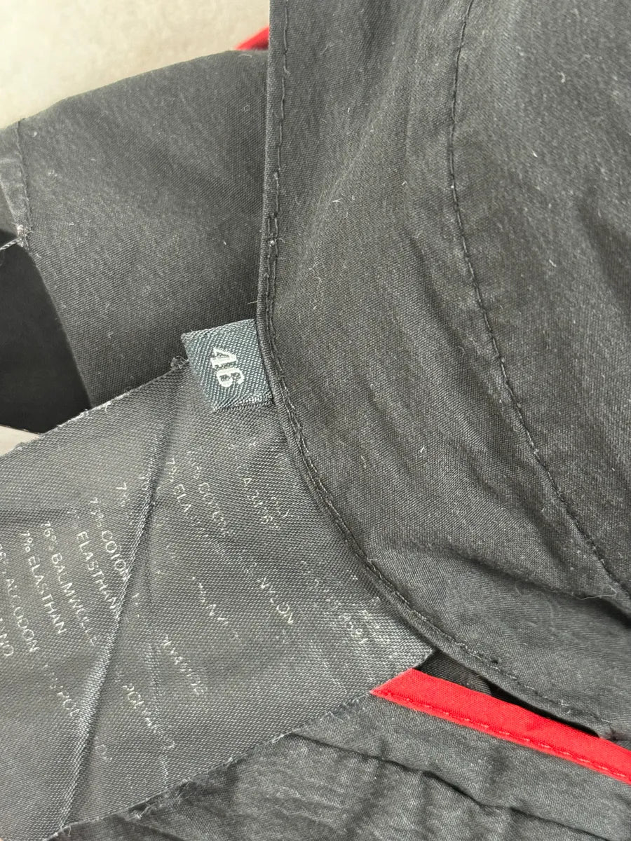 2000s Prada Black Linea Rossa Nylon Zip Pants ZlgYusa 11