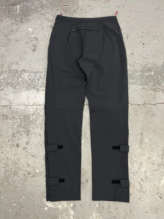 2000s Prada Black Padded Linea Rossa Sport Pants (S) qleiWrm 2