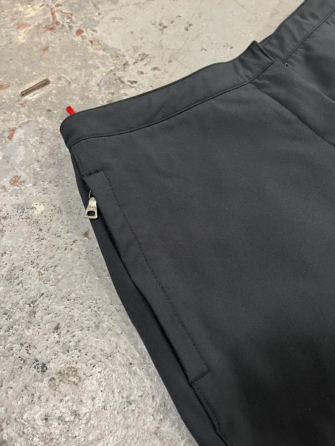 2000s Prada Black Padded Linea Rossa Sport Pants (S) qleiWrm 6