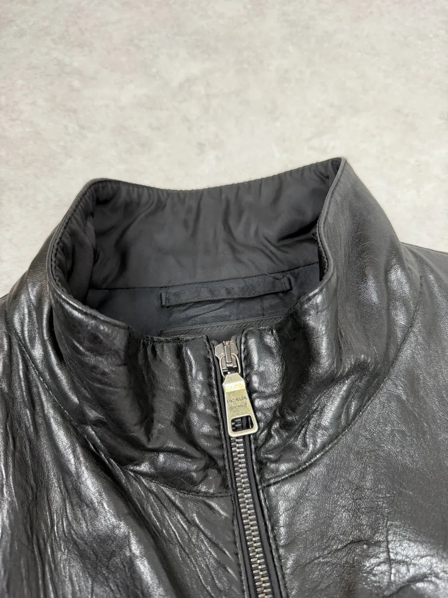2000s Prada Black Premium Padded Leather Jacket YMjyBSb 10