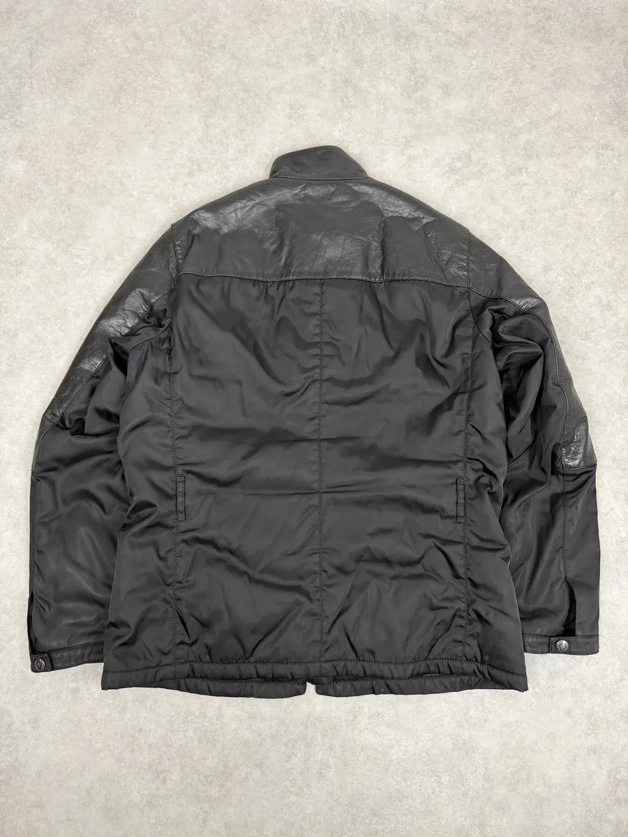 2000s Prada Black Premium Padded Leather Jacket YMjyBSb 5
