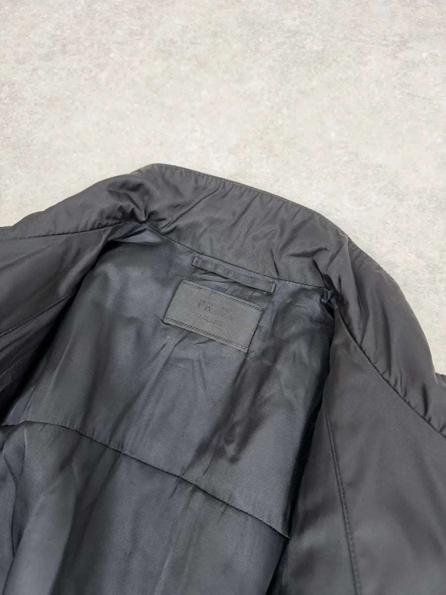 2000s Prada Black Premium Padded Leather Jacket YMjyBSb 9