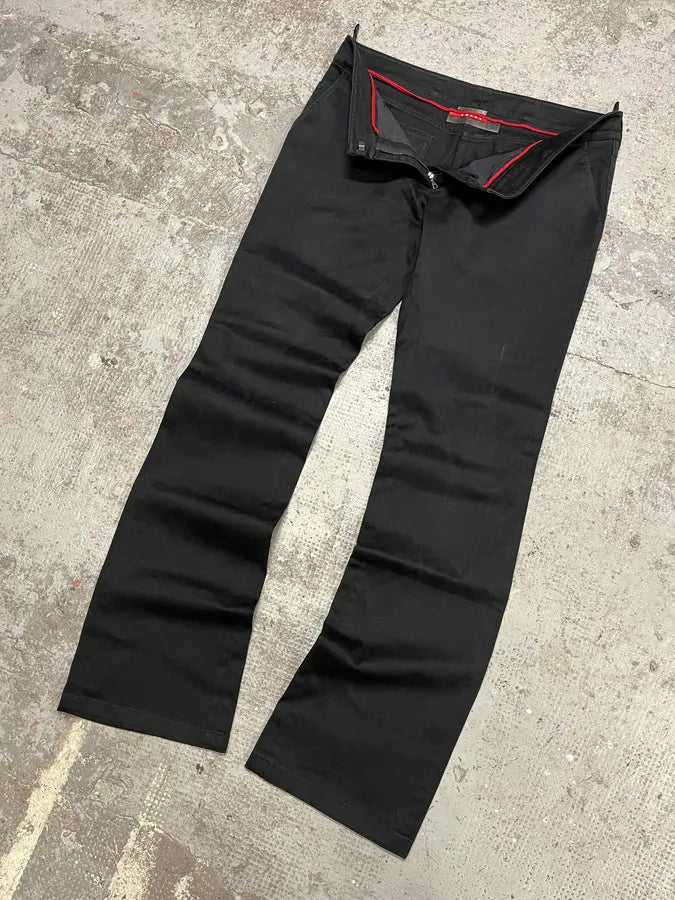 2000s Prada Black Premium Pants (M) QkILihi 5