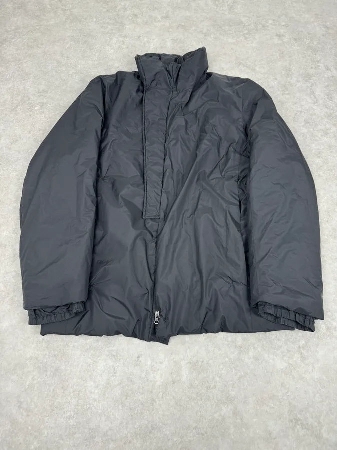 2000s Prada Black Puffer Asymmetrical Jacket vAUbmGI 3
