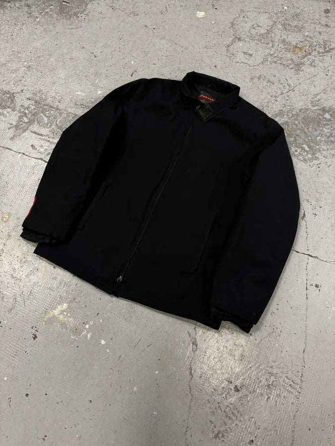 2000s Prada Black Puffer Jacket reyebUO 2