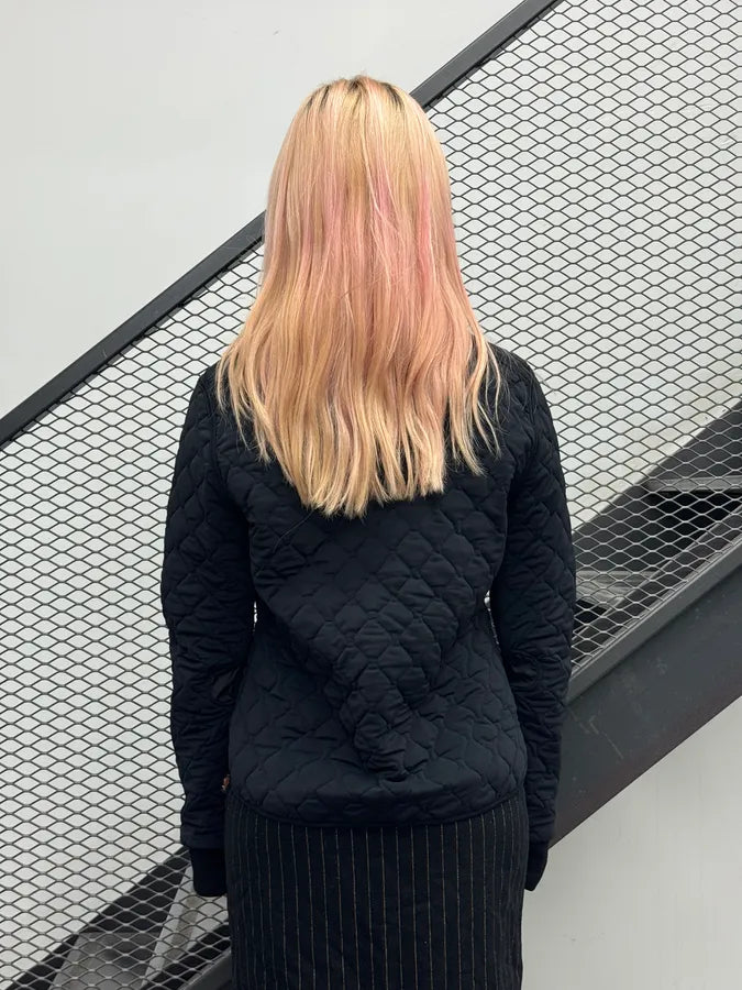 2000s Prada Black Quilted Jacket IxpYbIp 1