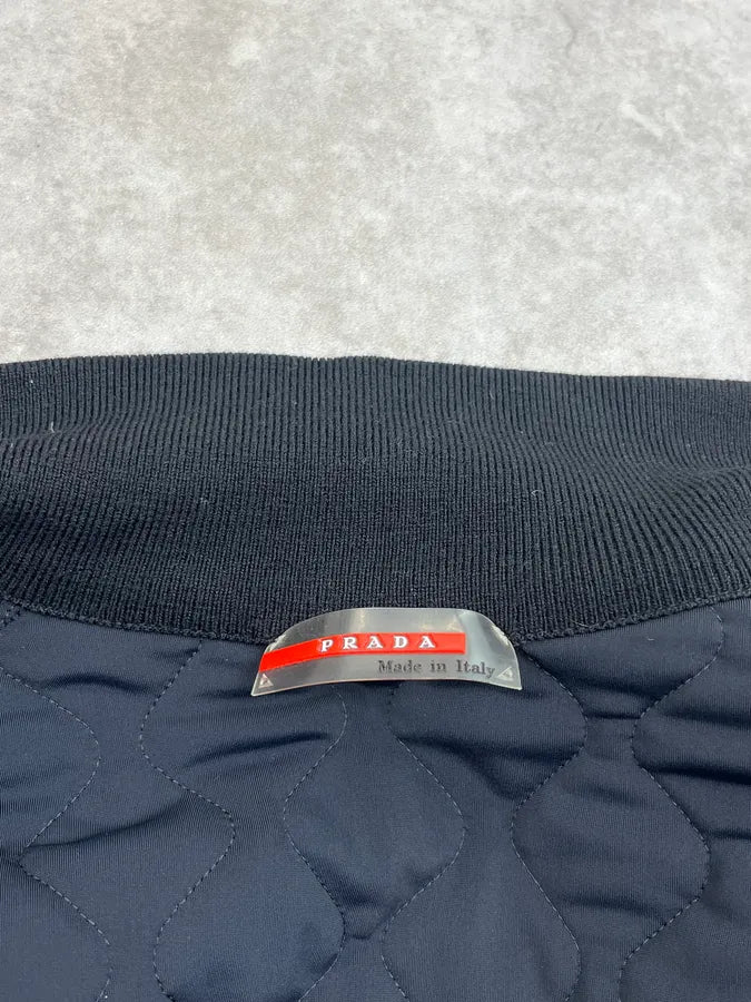 2000s Prada Black Quilted Jacket IxpYbIp 9