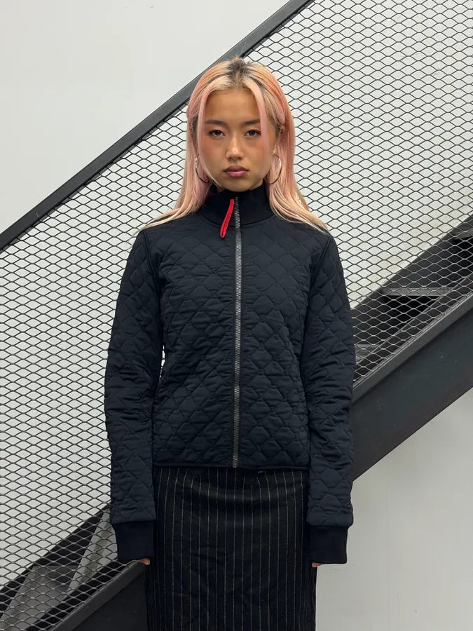 2000s Prada Black Quilted Jacket IxpYbIp 0